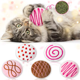 MALLMALL6 Catnip Toys for Cat - 5Pcs Chocolate Truffles Catmint Interactive Teething Chew Kick Cat Toy for Indoor Kitten, Soft Plush Candy Pet Supplies, Pet Birthday Gifts for Kitten Lover