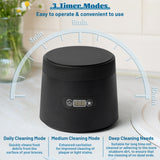 MALLMALL6 Ultrasonic Retainer Cleaner with UV & Air-Drying, 45kHz Portable Dental Retainer Machine with 3 Timing Modes, Dental Cleaning Pod for Dentures Mouth Guards Braces Aligner Jewelry