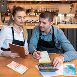 MALLMALL6 9Pcs Thank You Receipt Book Set for Small Businesses, Carbonless Books in 2 Part Duplicate Invoices Sales Orders Purchase Orders Watercolor Cover White Yellow 50 Sets 100 Sheets Per Book