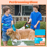 MALLMALL6 Dog Washing Hose attachment with Pet Grooming Glove & 2 Soap Dispenser, 10-in-1 Spray Modes Foam Nozzle Sprayer with 8.2Ft Pup Washer Hose for Showering Pets Car Wash Watering Flowers