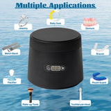 MALLMALL6 Ultrasonic Retainer Cleaner with UV & Air-Drying, 45kHz Portable Dental Retainer Machine with 3 Timing Modes, Dental Cleaning Pod for Dentures Mouth Guards Braces Aligner Jewelry