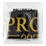 MALLMALL6 3 Pieces Prom 2023 Gold Party Tablecloths for Graduates Congrats Graduation Party Supplies Decorations Table cloth, Plastic Table Cover Black and Gold for Grad Party Decors, 86×51 inch