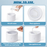 MALLMALL6 Retainer Cleaner, Portable Rechargeable Cleaner for Dental Retainer Machine with 3 Timing Modes, 200ML Compact Dental Cleaning Pod for Dentures Mouth Guards Braces Jewelry