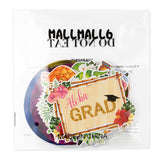 MALLMALL6 30Pcs Hawaii Graduation Party Swirl Decorations Hanging GRAD Swirl with Palm Leaves Pineapples Caps Flamingos, Ceiling Foil Streamers for Graduates Party Decor Supplies Accessories