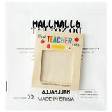 MALLMALL6 Teacher Appreciation Wooden Sticky Note Holder Gifts Desk Rectangular Notes Organizer Christmas End of Year Thank You Gift for Teacher School Classroom Supplies