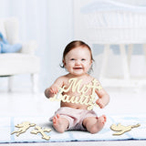 MALLMALL6 Mi Bautizo Wooden Sign for Baby Shower Door Hanging Decorations with Cross Angel Dove Baptism and Boy or Girl Gender Reveal Party Supplies, Hand Held Photo Props Wood Ornament for Birthday