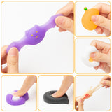 MALLMALL6 28pcs Halloween Mochi Squeeze Toys with Cute Face Kawaii Squeeze with Witch Pumpkin Bat Ghost Zombie for Halloween Decorations Party Favors Supplies for Kids Pressure Relief Squeeze Toys