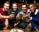 MALLMALL6 12Pcs 40th Happy Birthday Beer Can Sleeves Set Forty Years Old Theme Party Decoration Favor Supplies Black and Gold Cheers Beer Bottle Cover Soda Beverage Can Decor Parent Gift for Men Women