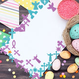 MALLMALL6 500pcs Christian Glitter Stickers FoamSelf-Adhesive Bible Multi-Colour Art Craft Project Assorted Glittery Sticky Embellishments for Kids School Classroom Activity Home Party Decoration