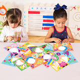 MALLMALL6 36Pcs Make a Easter Bunny Gnome Sticker Game DIY Art Crafts Your Own 6 Kinds Cartoon Characters Stickers Mixed and Matched Games Decorations Party Favors Birthday School Supplies for Kids