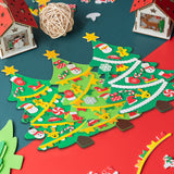 MALLMALL6 276Pcs DIY Christmas Tree Foam Craft Kits Self-Adhesive Stickers Xmas Make a Face Sticker Handmade Artwork Project Making Fun Home Activities for Kids Christmas Gift Party Favor Decoration