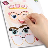 MALLMALL6 36Pcs Frozen Make a Face Stickers Princess Party Favors Games Frozen Themed Birthday Party Supplies Princess Sticker Snow Queen Party Decorations Elsa Anna Dress Up DIY Crafts for Kids