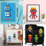 MALLMALL6 36Pcs Robot Make a Face Stickers DIY Art Crafts Kit Party Favors Games Robots Themed Birthday Party Supplies Decorations Dress Up Sticker Classroom Prizes for Kids Boys Girls