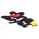 MALLMALL6 Mouse Inspired One Birthday Cake Topper, Onederful First Birthday Cake Topper Party Cake Decoration Supplies for Boys and Girls